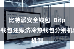 比特派安全钱包  Bitpie钱包还赈济冷热钱包分别机制