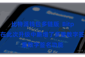 比特派钱包多链版  Bitpie钱包在此次升级中新增了多重数字签名功能
