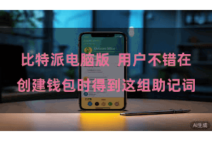 比特派电脑版  用户不错在创建钱包时得到这组助记词