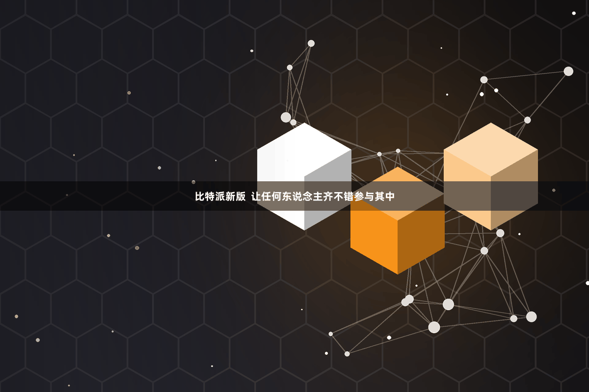 比特派新版  让任何东说念主齐不错参与其中